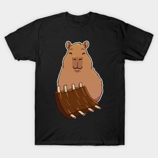 Capybara Barbecue Ribs T-Shirt